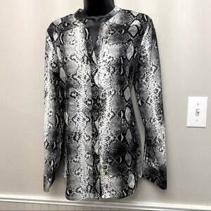 Karl Lagerfeld Snakeskin Print Blouse